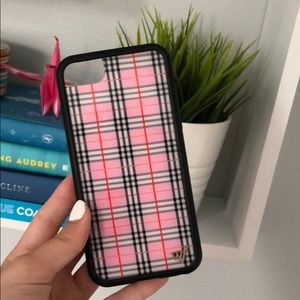 Wildflower Pink Plaid Phone Case